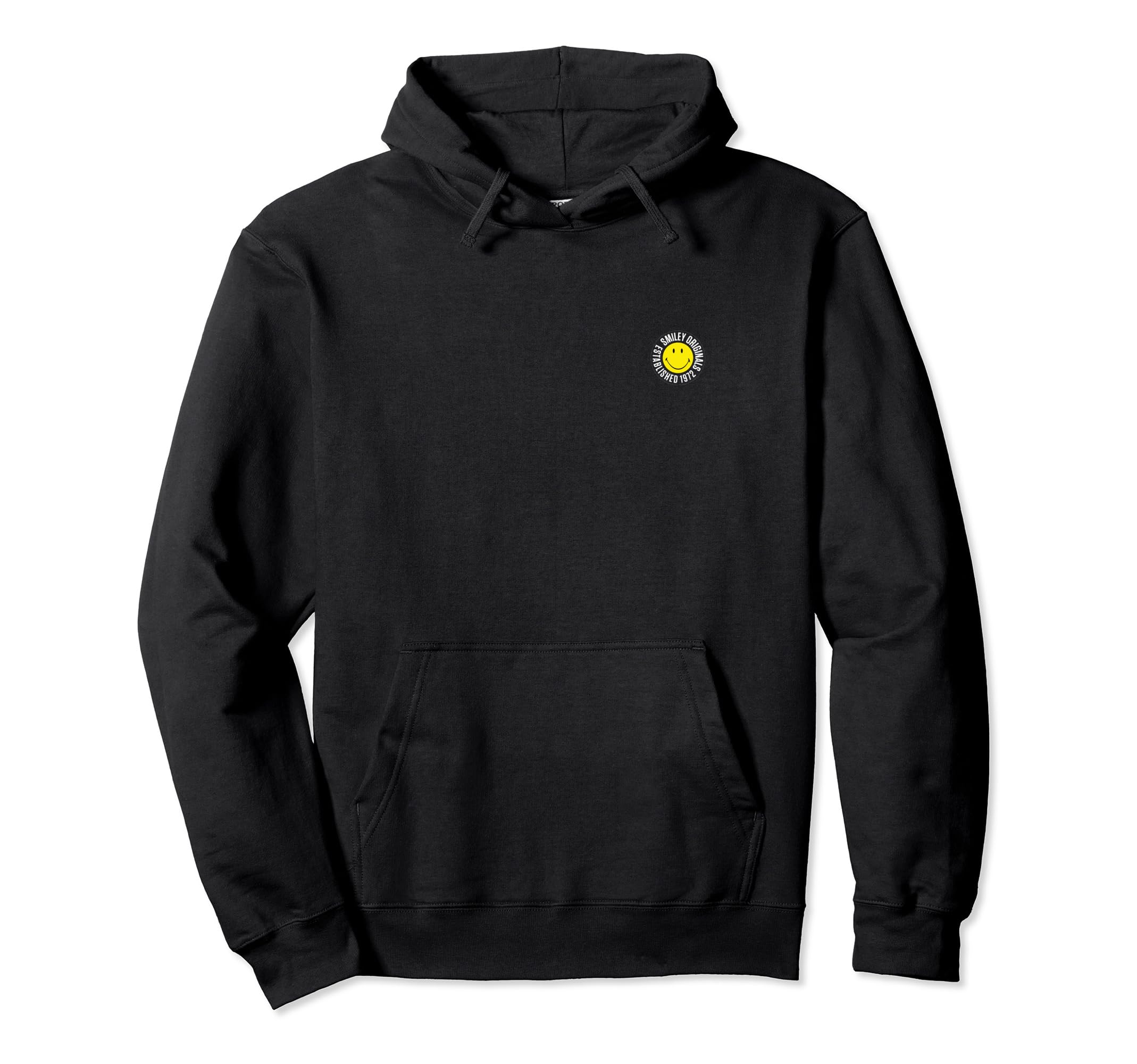 Smiley Originals® Happy Face Established 1972 Smile Yellow Sweat à Capuche