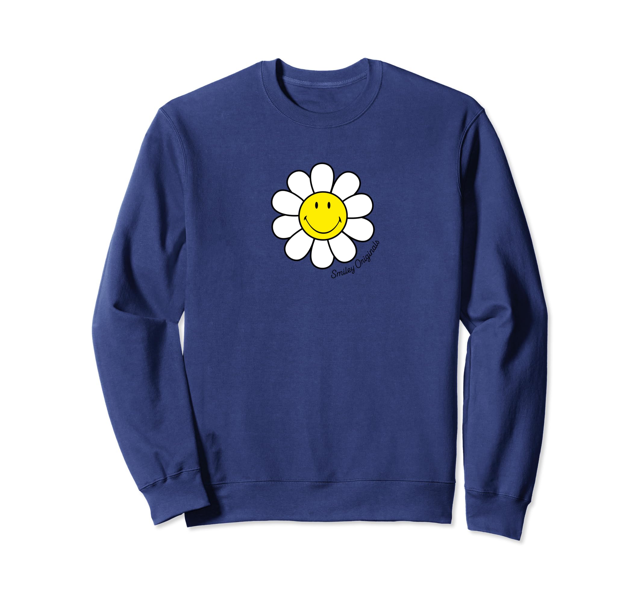 Smiley Originals® Happy Face Daisy Flower Felpa
