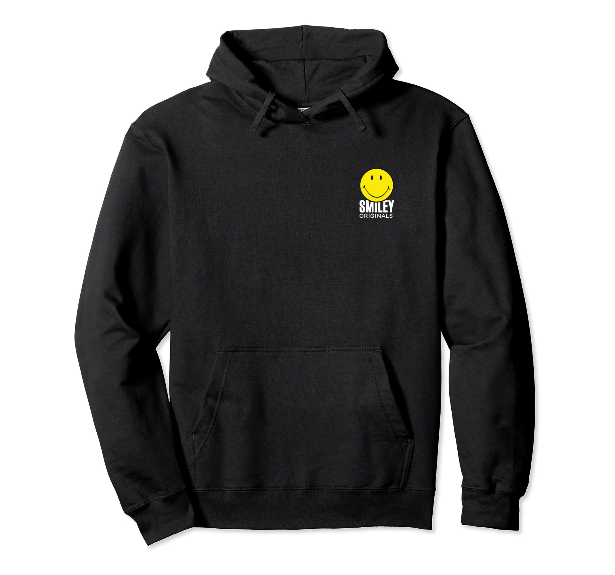 Smiley Originals® Happy Face Smile Pulôver Amarelo com Capuz