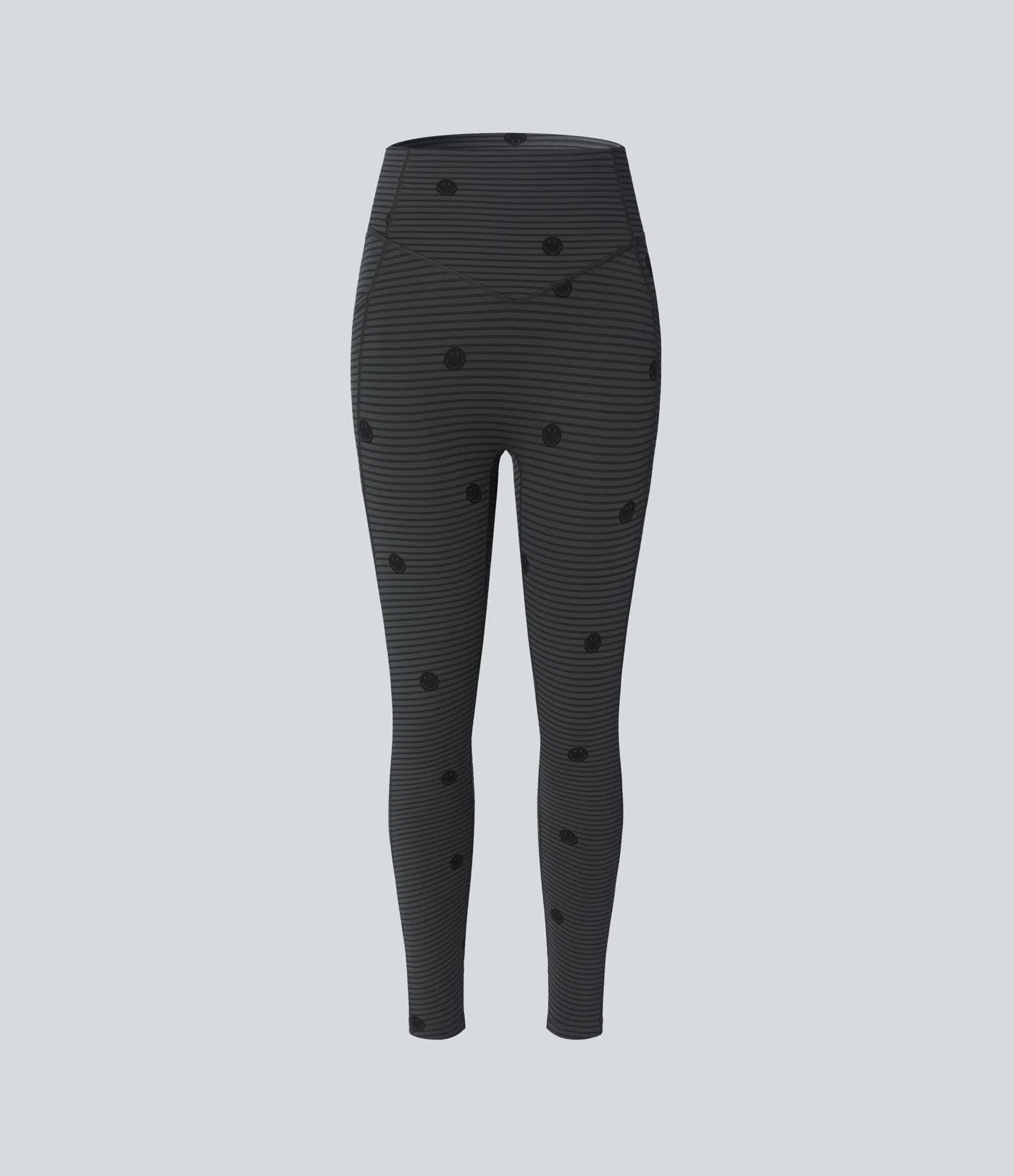 Halara X Smiley® Halara UltraSculpt™ Stripe Print High Waisted Scrunch Butt Lifting Tummy Control Training Leggings with Pockets