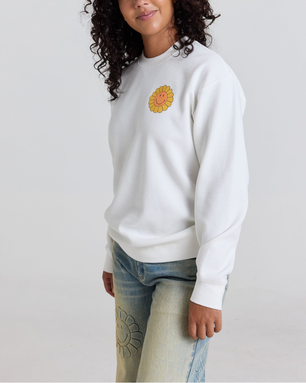Smiley® In The Valley Thermal Longsleeve, White