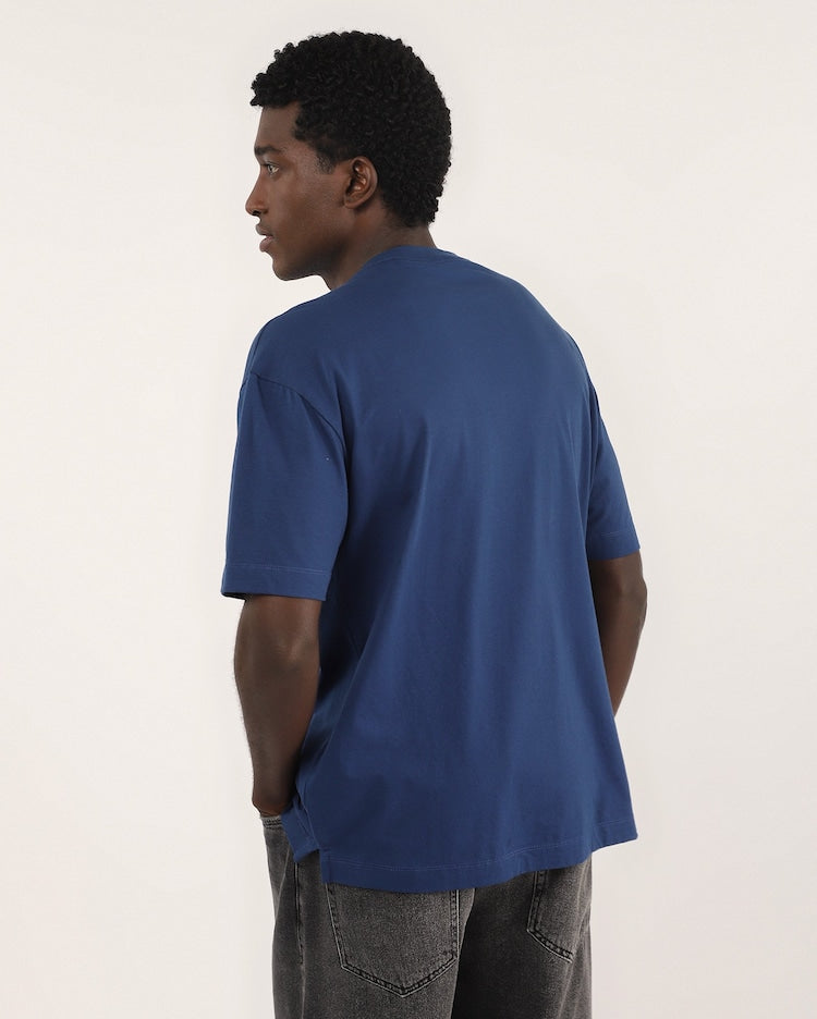 Men's Boxy T-Shirt - Blue | The Smiley Company