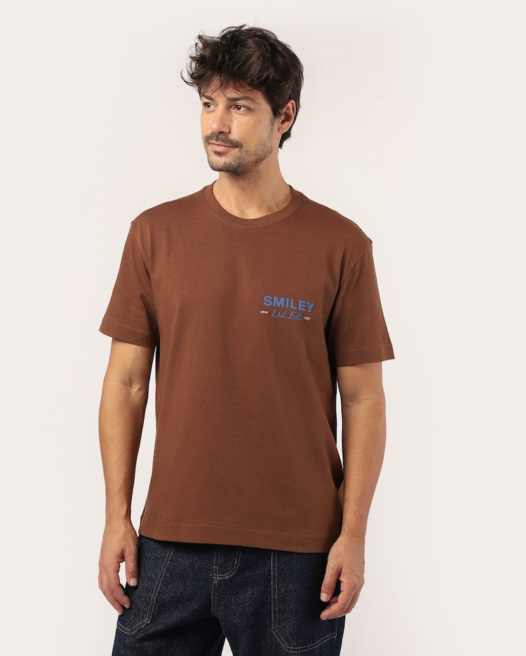 Men's regular t-shirt - brown | The Smiley Company