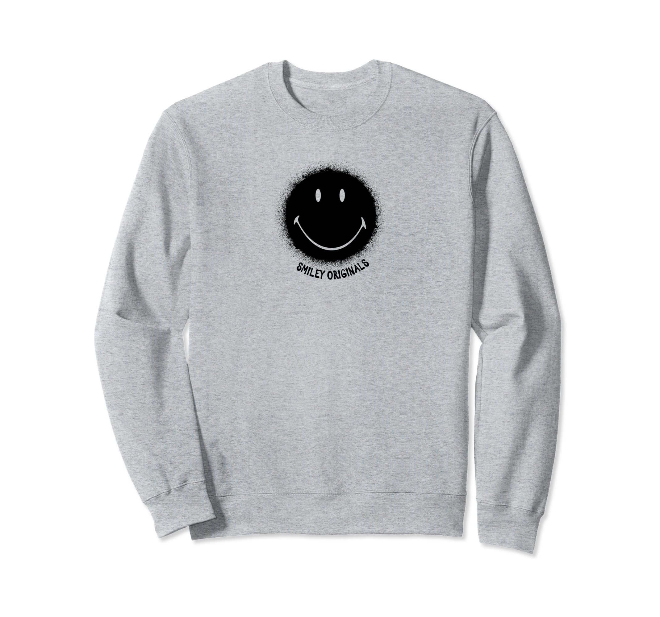 Smiley Originals® Happy Face Spray Black Icon Felpa