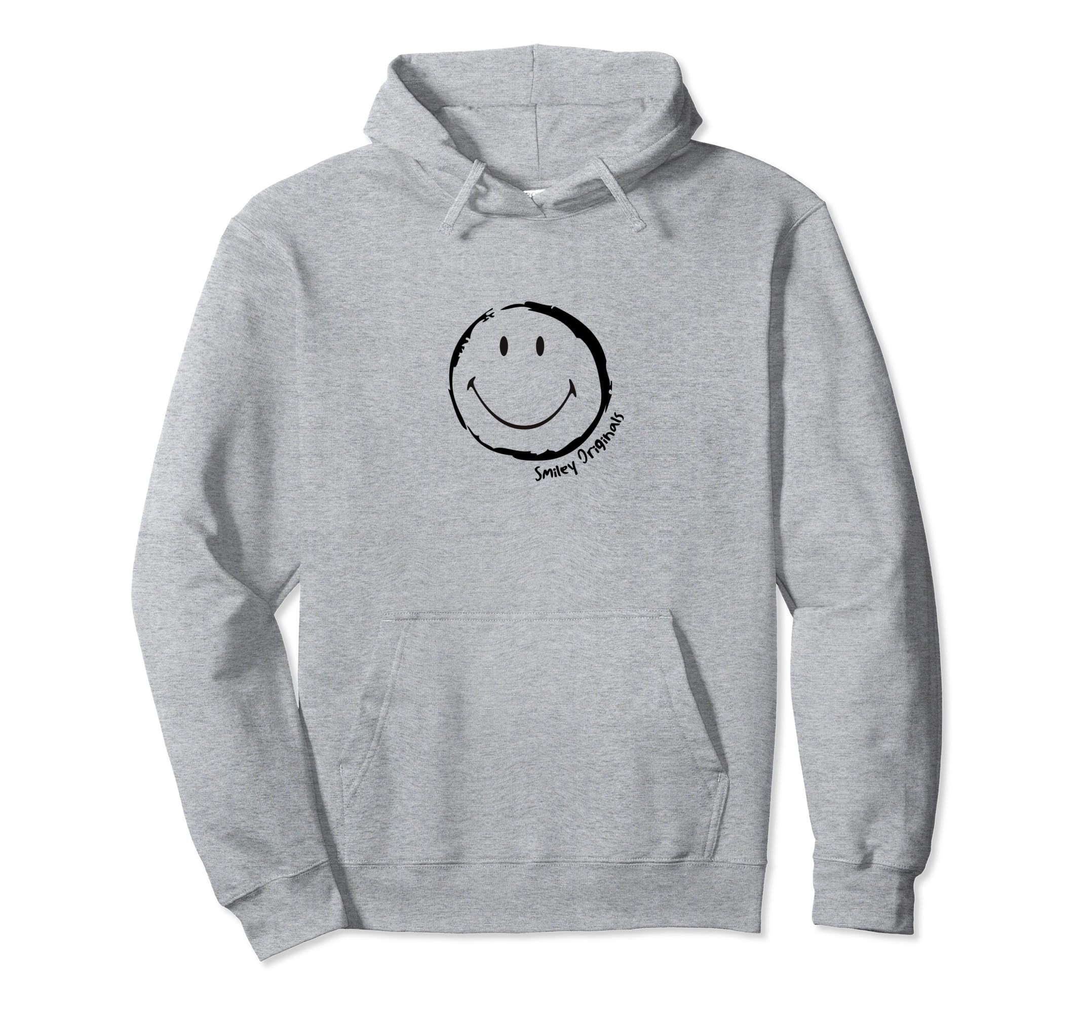Smiley Originals® Happy Face Ink Sketch Black Felpa con Cappuccio