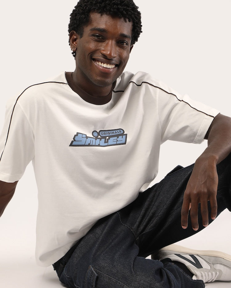Men's Boxy Originals T-Shirt - White | The Smiley Company