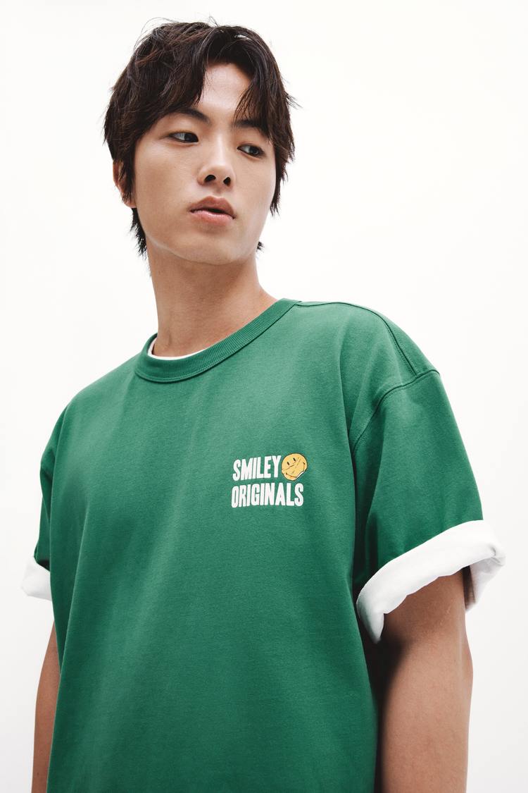 Loose Fit Printed cotton T-shirt