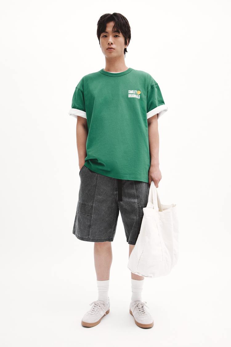 Loose Fit Printed cotton T-shirt