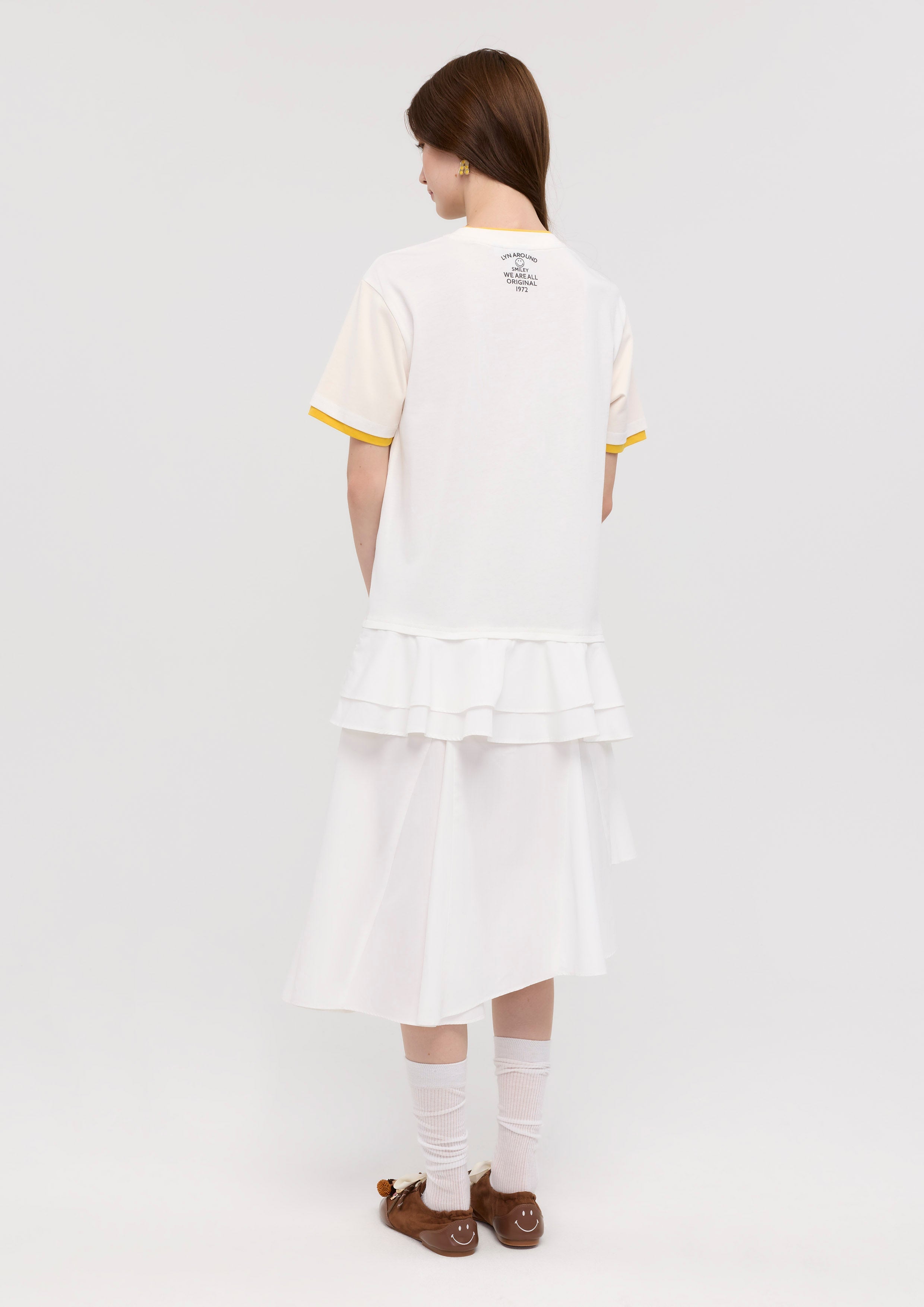 Graphic Print Mini Dress Lyn around x SMILEY