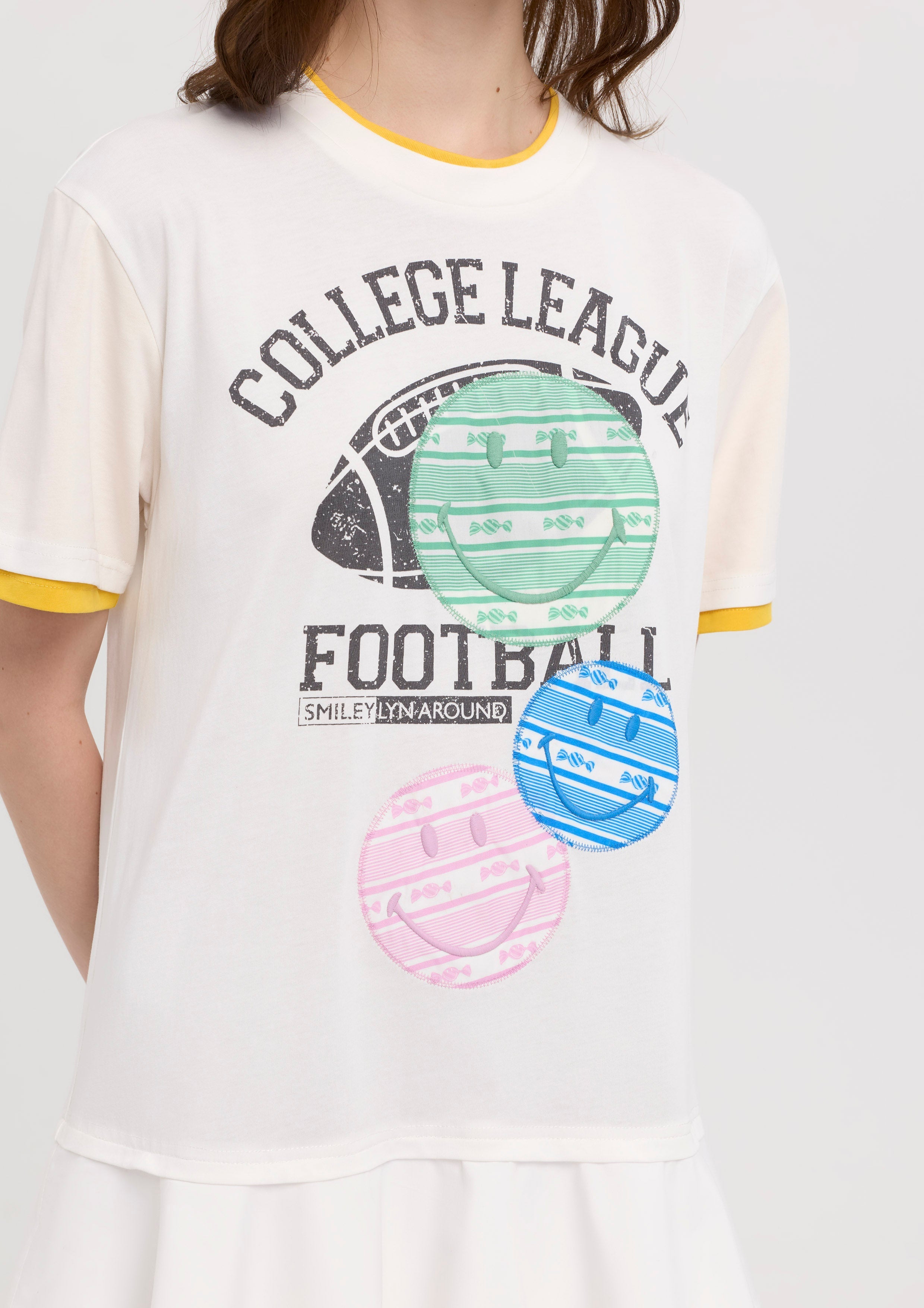 Graphic Print Mini Dress Lyn around x SMILEY