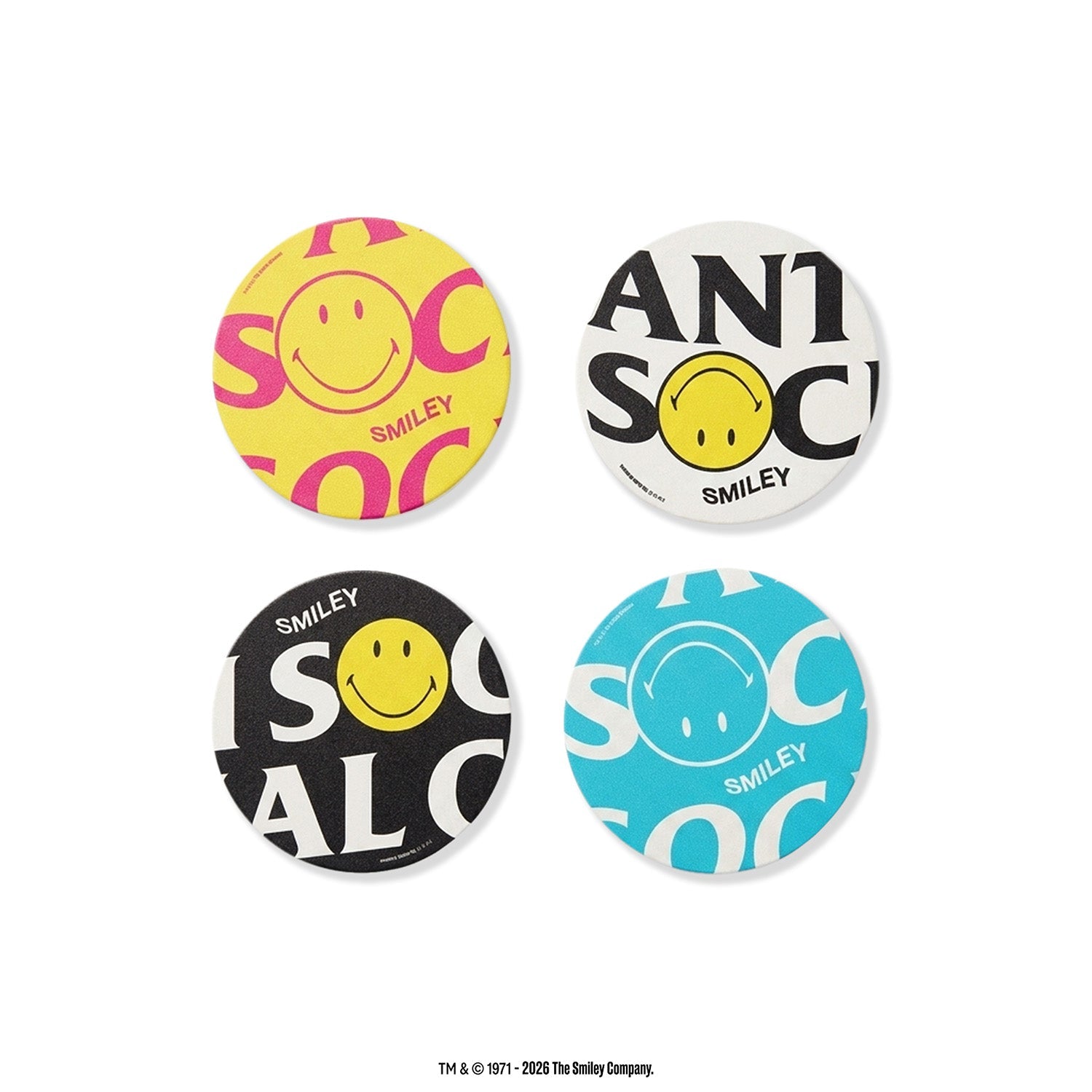 ASSC x Smiley Mind Smile Coaster Set
