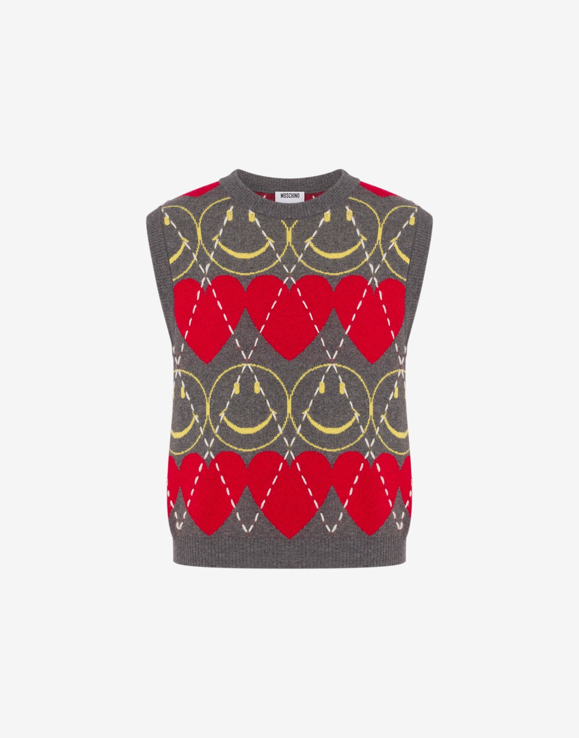 Wool blend sleeveless sweater Smiley®