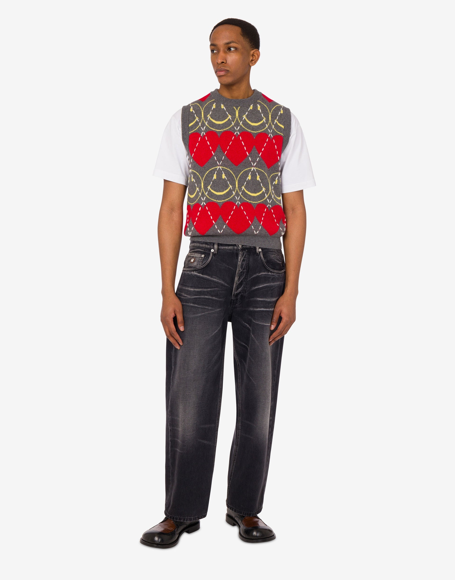 Wool blend sleeveless sweater Smiley®