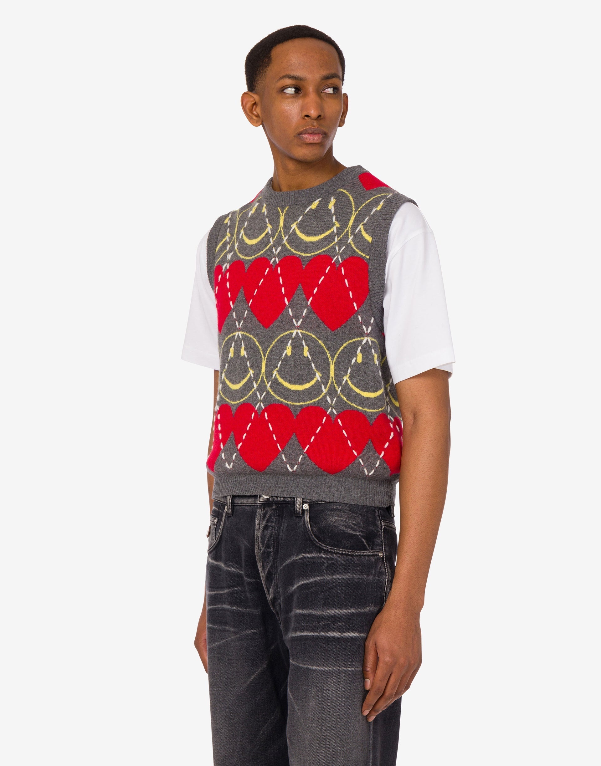 Wool blend sleeveless sweater Smiley®