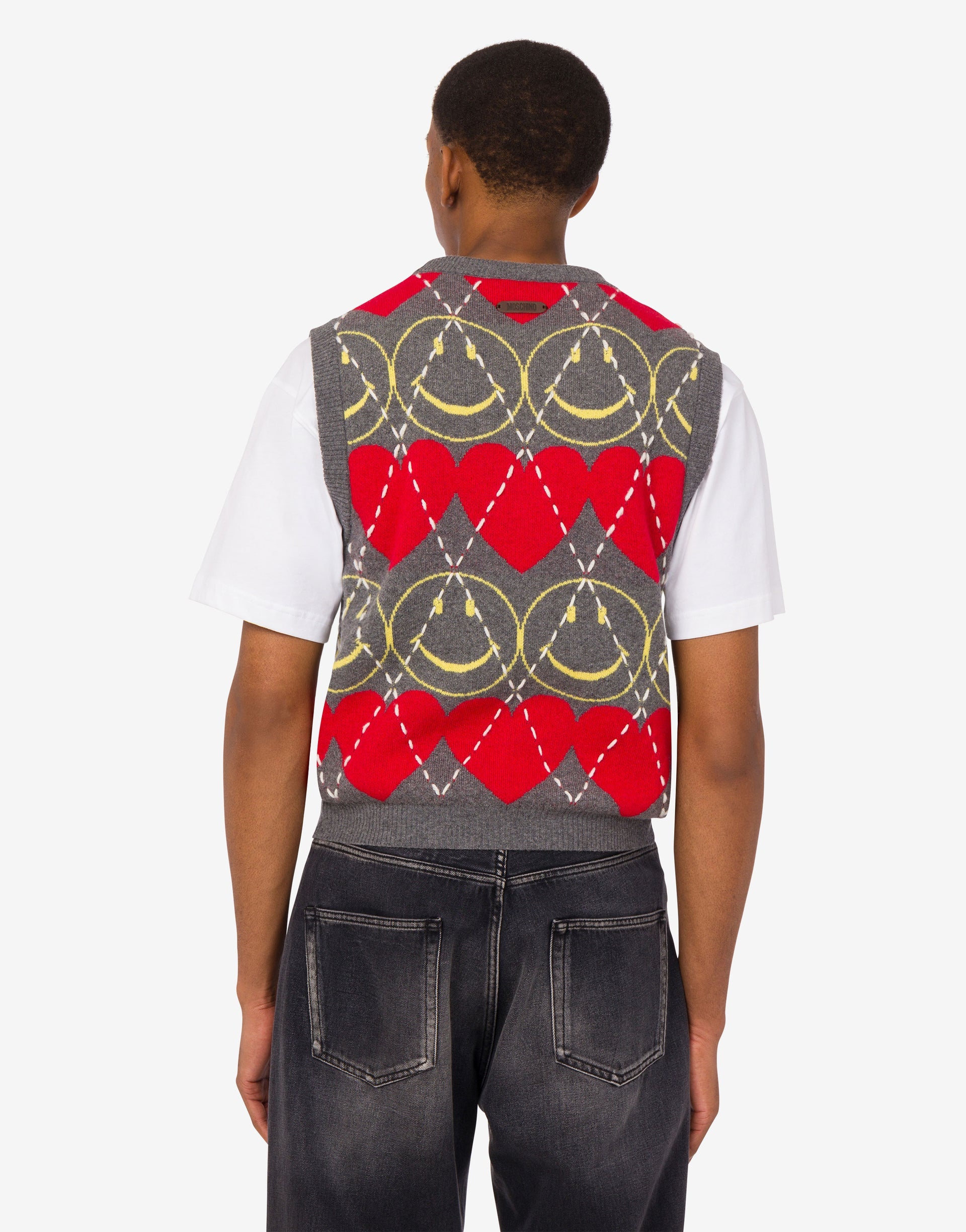 Wool blend sleeveless sweater Smiley®