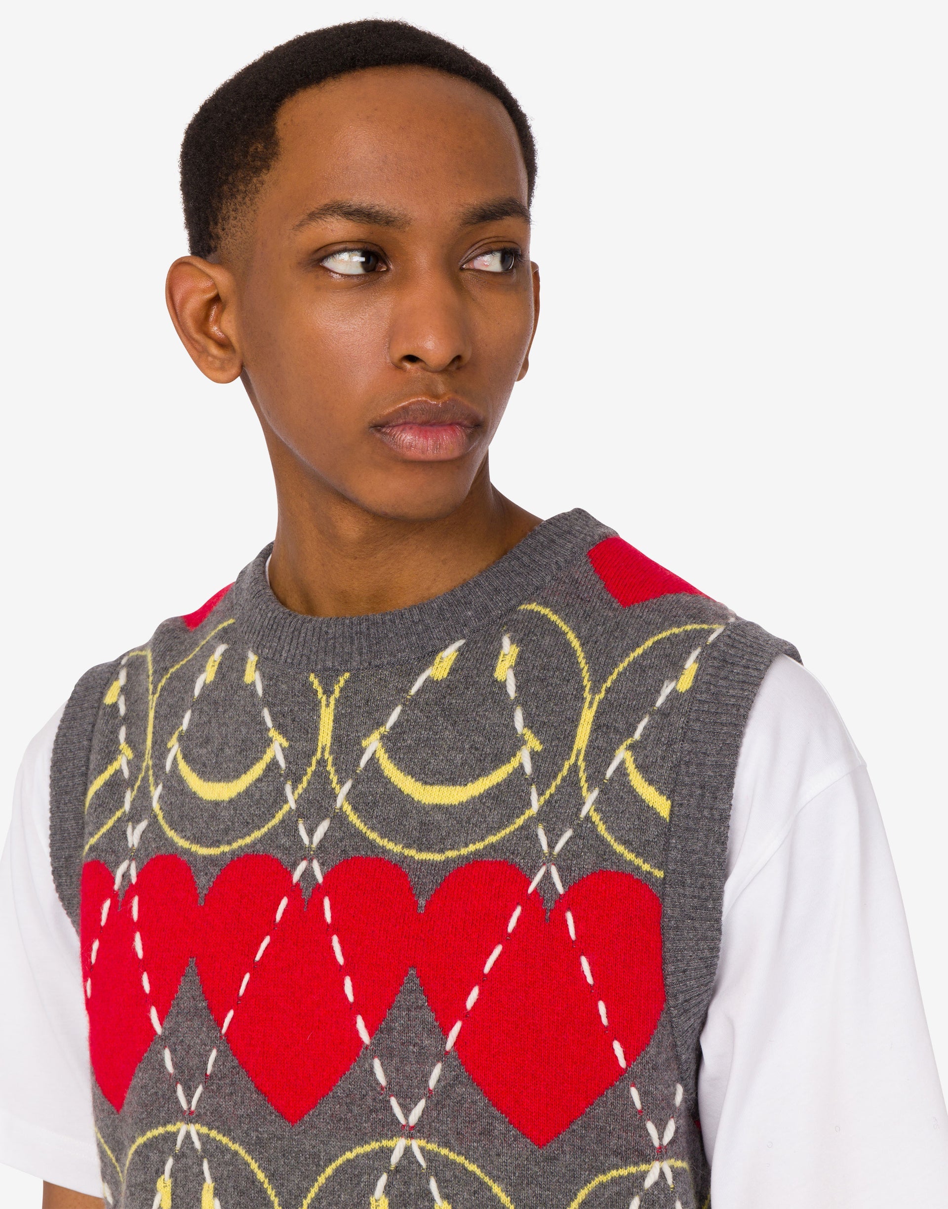 Wool blend sleeveless sweater Smiley®