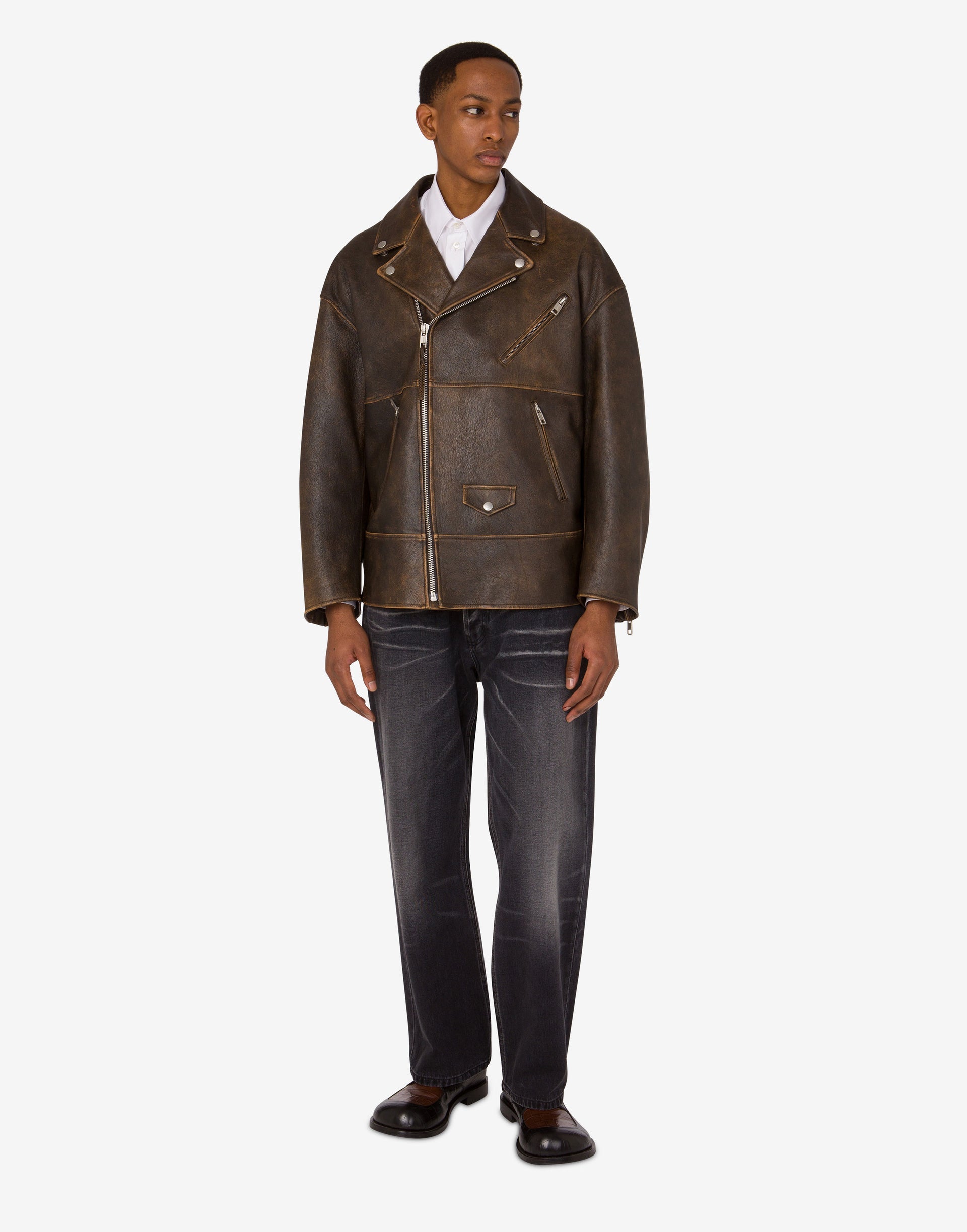 Nappa Leather Biker Jacket Smiley®