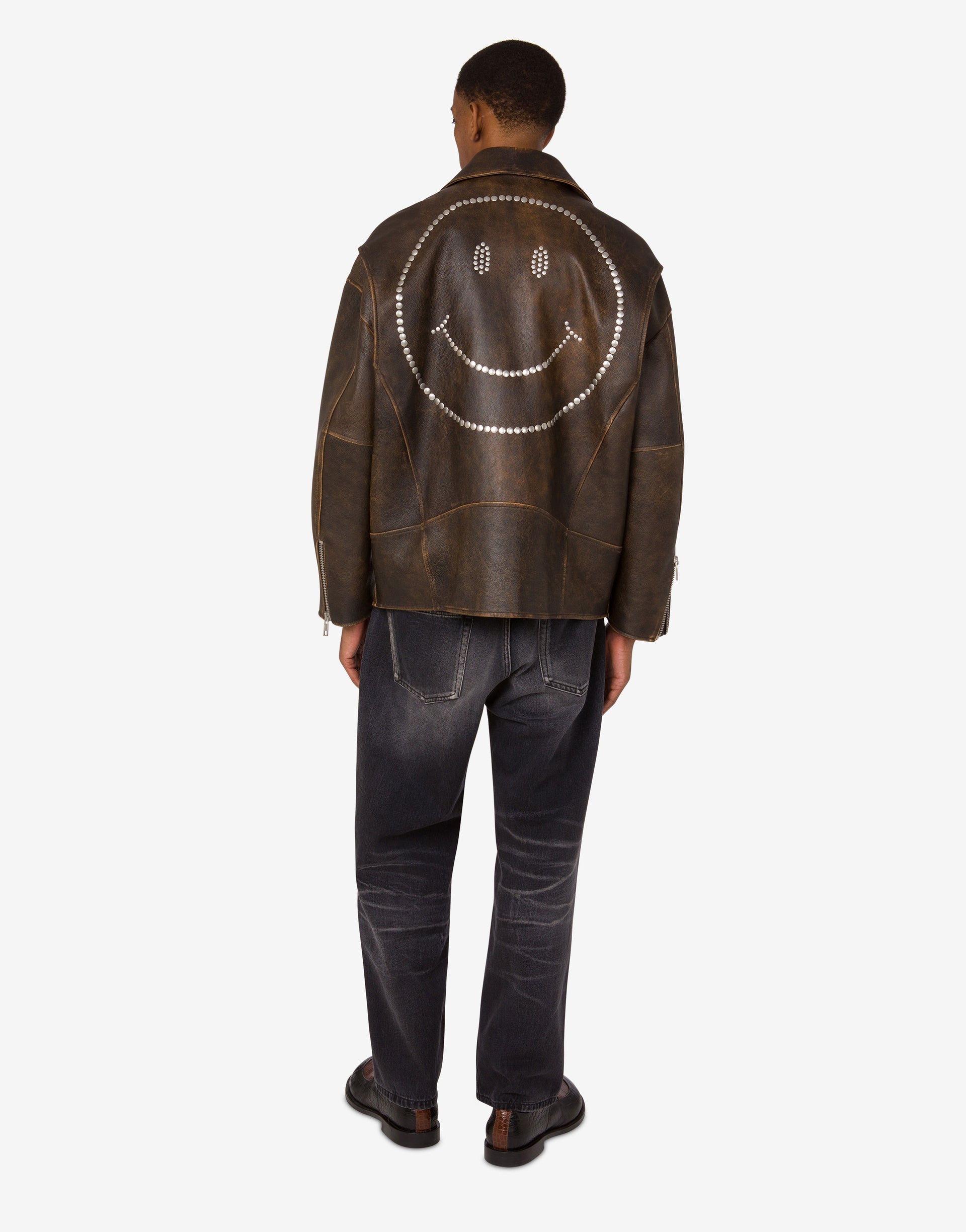Nappa Leather Biker Jacket Smiley®
