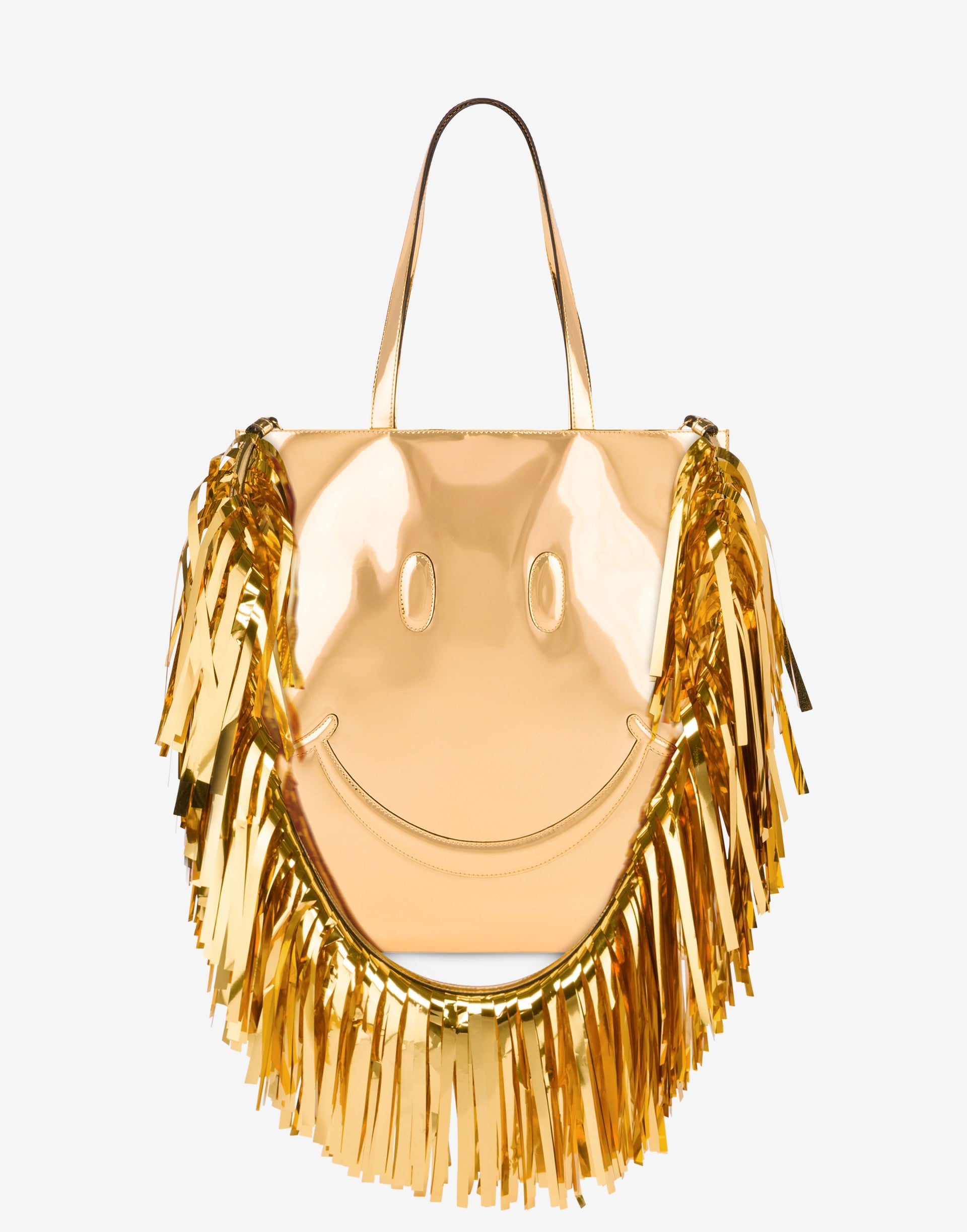 Smiley® mirror effect tote