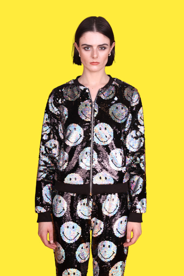 کوئی بھی پرانا لوہا x سمائڈی ® آئرڈیسنٹ بمبار جیکٹ