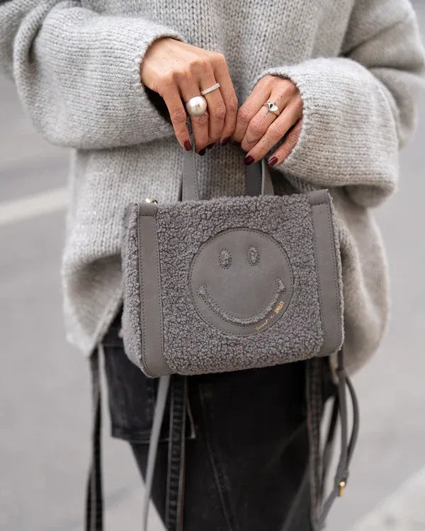 Mini Tote Smiley® Grey