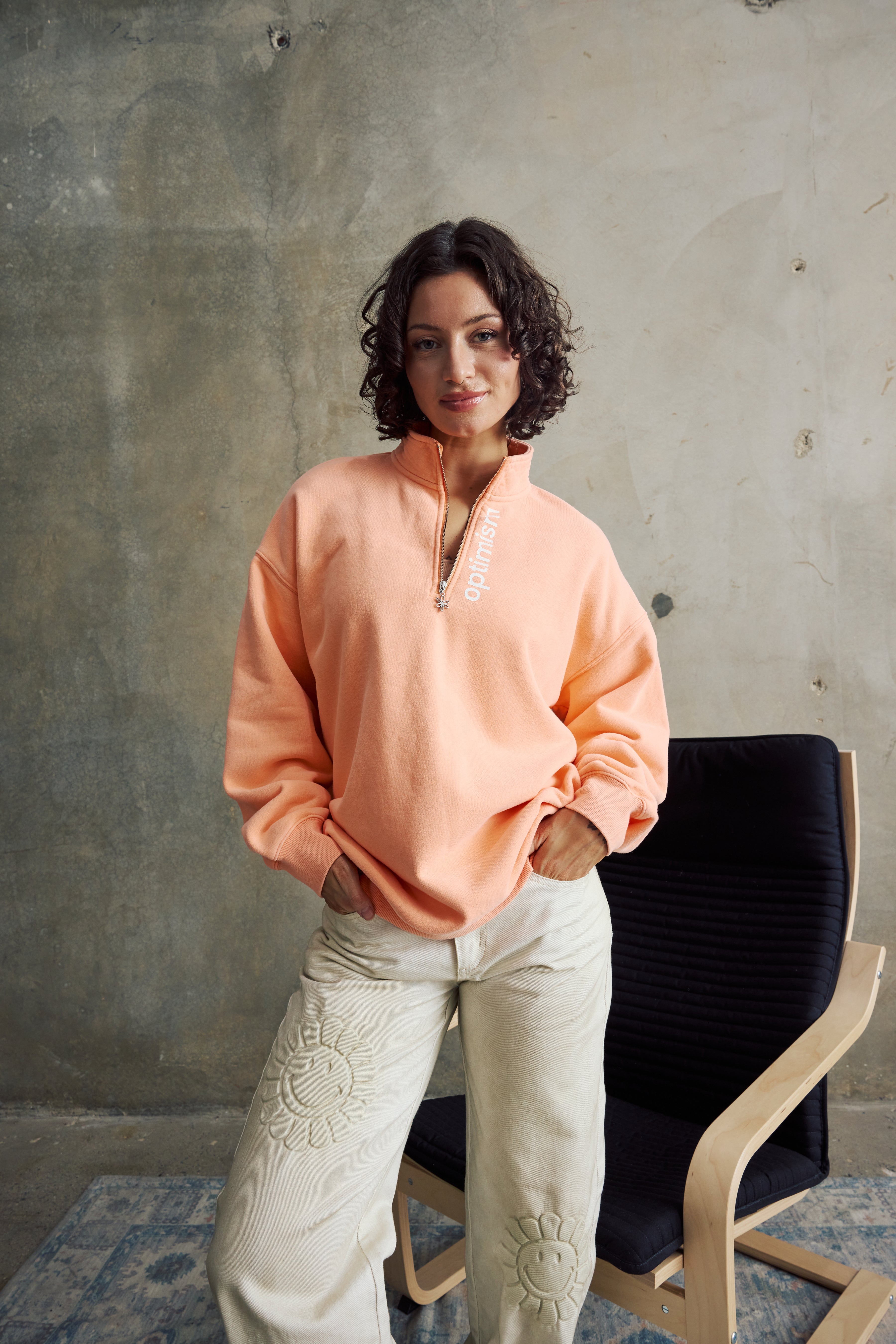 Smiley® Garden Straight Leg Jean, White