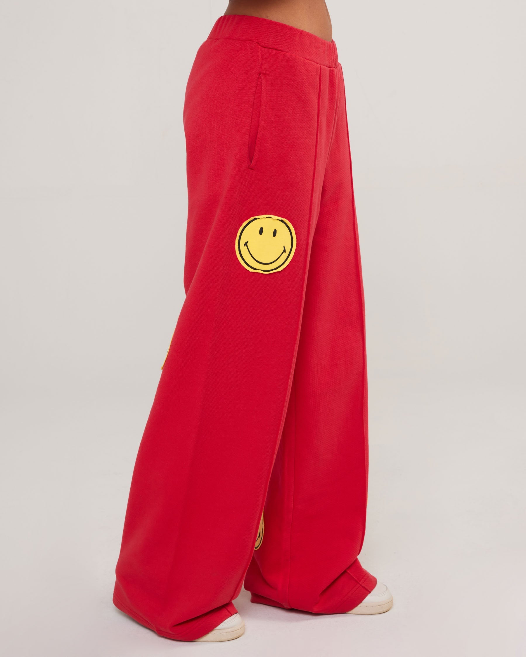 Smiley® Straight Leg Pants, Red