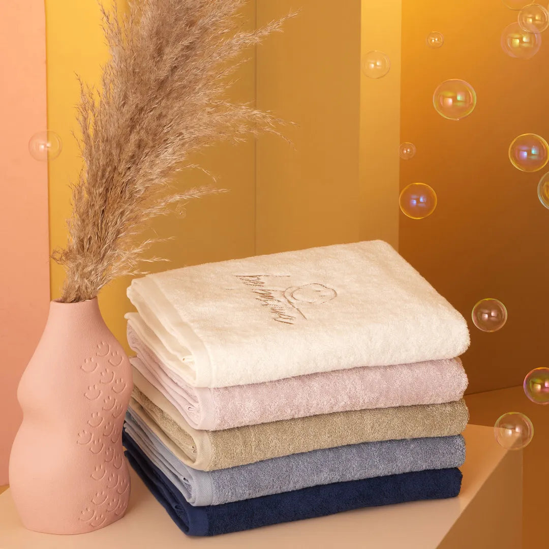 Biancoperla x Smiley® Be Positive Sponge Towel - All Colours