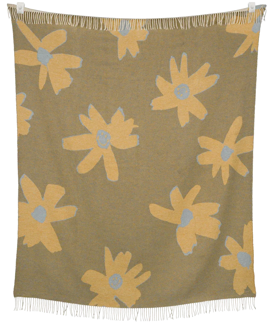 Sackcloth & Ashes x Smiley® | Bloom Serenity Blanket