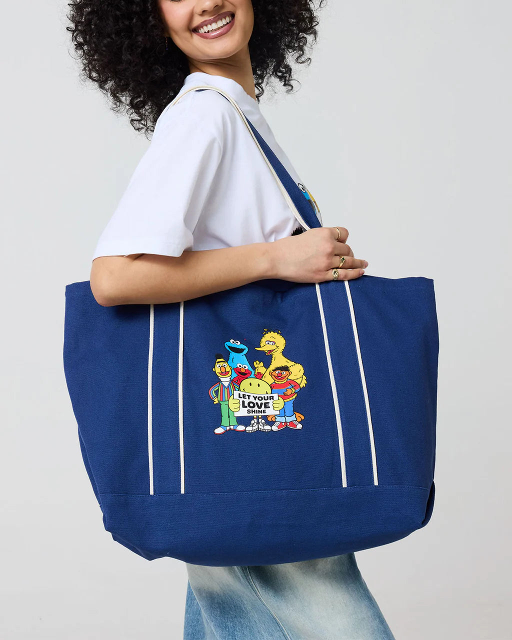 Sesame Street Let Your Love Shine Tote Bag