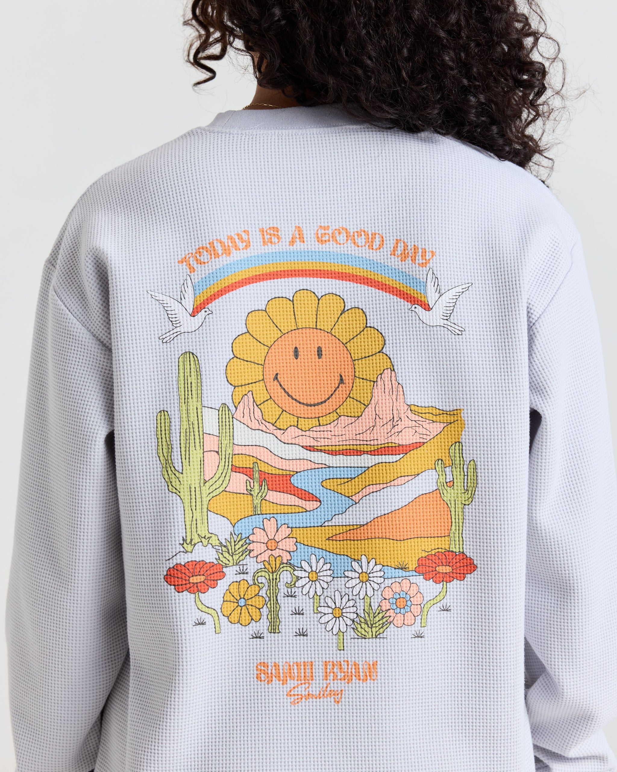 Smiley® In The Valley Thermal Longsleeve, Grey