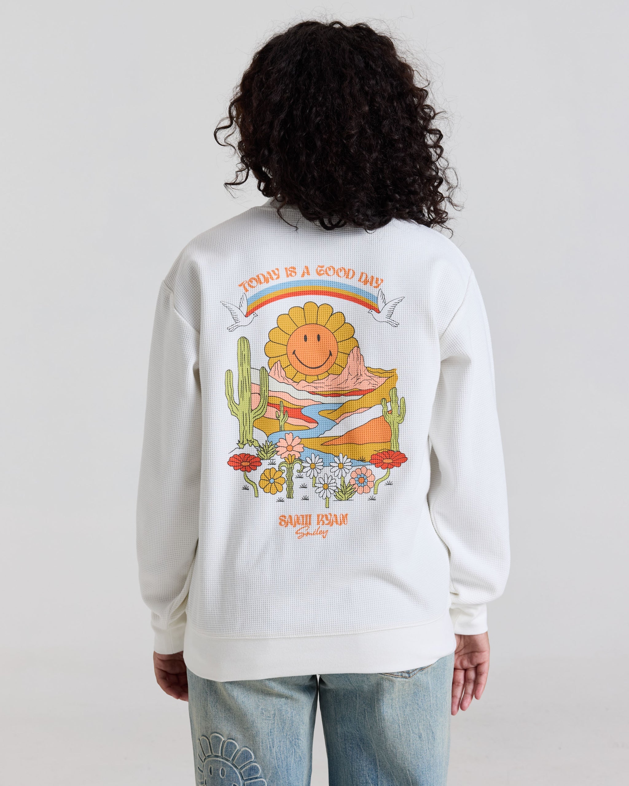 Smiley® In The Valley Thermal Longsleeve, White