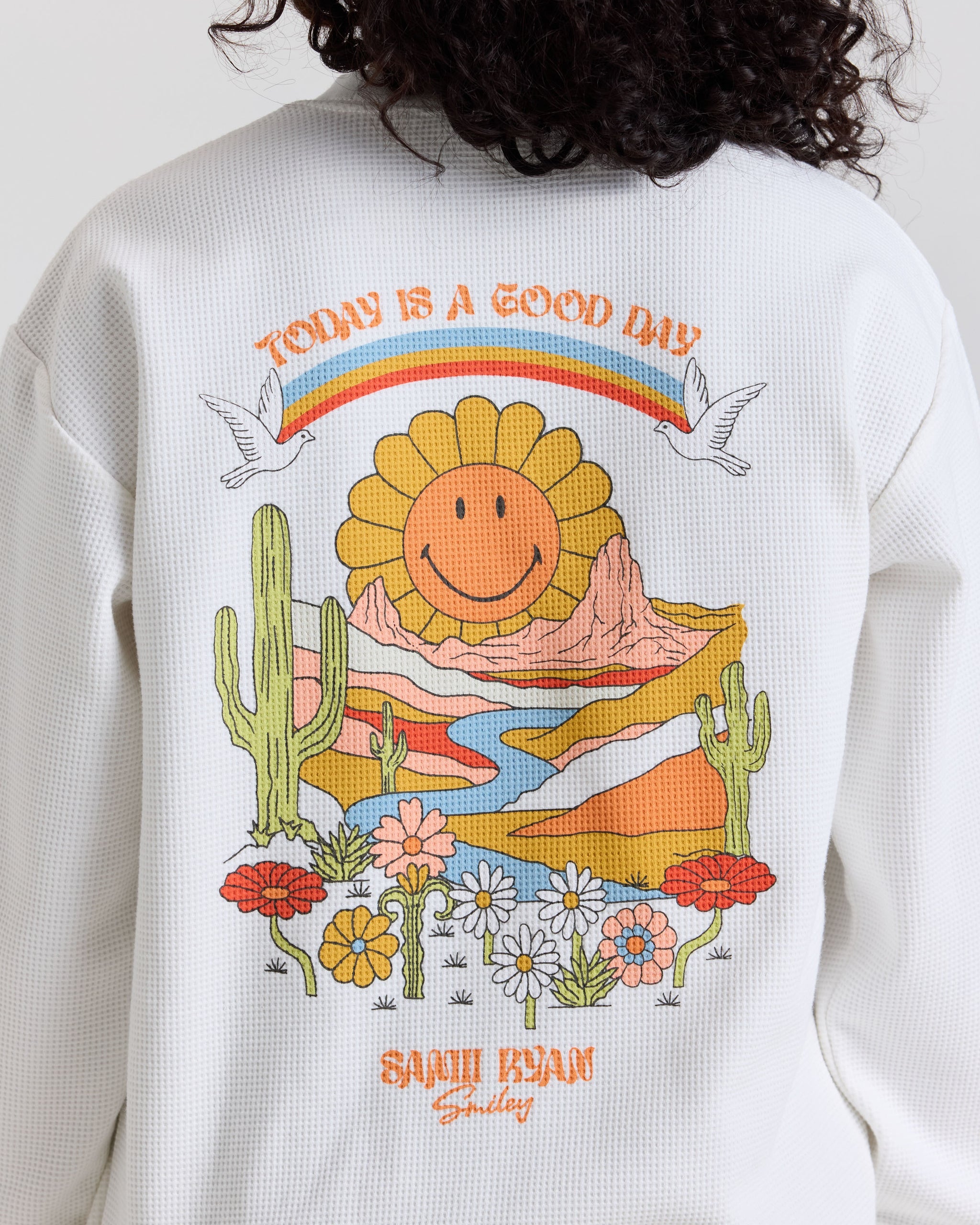 Smiley® In The Valley Thermal Longsleeve, White
