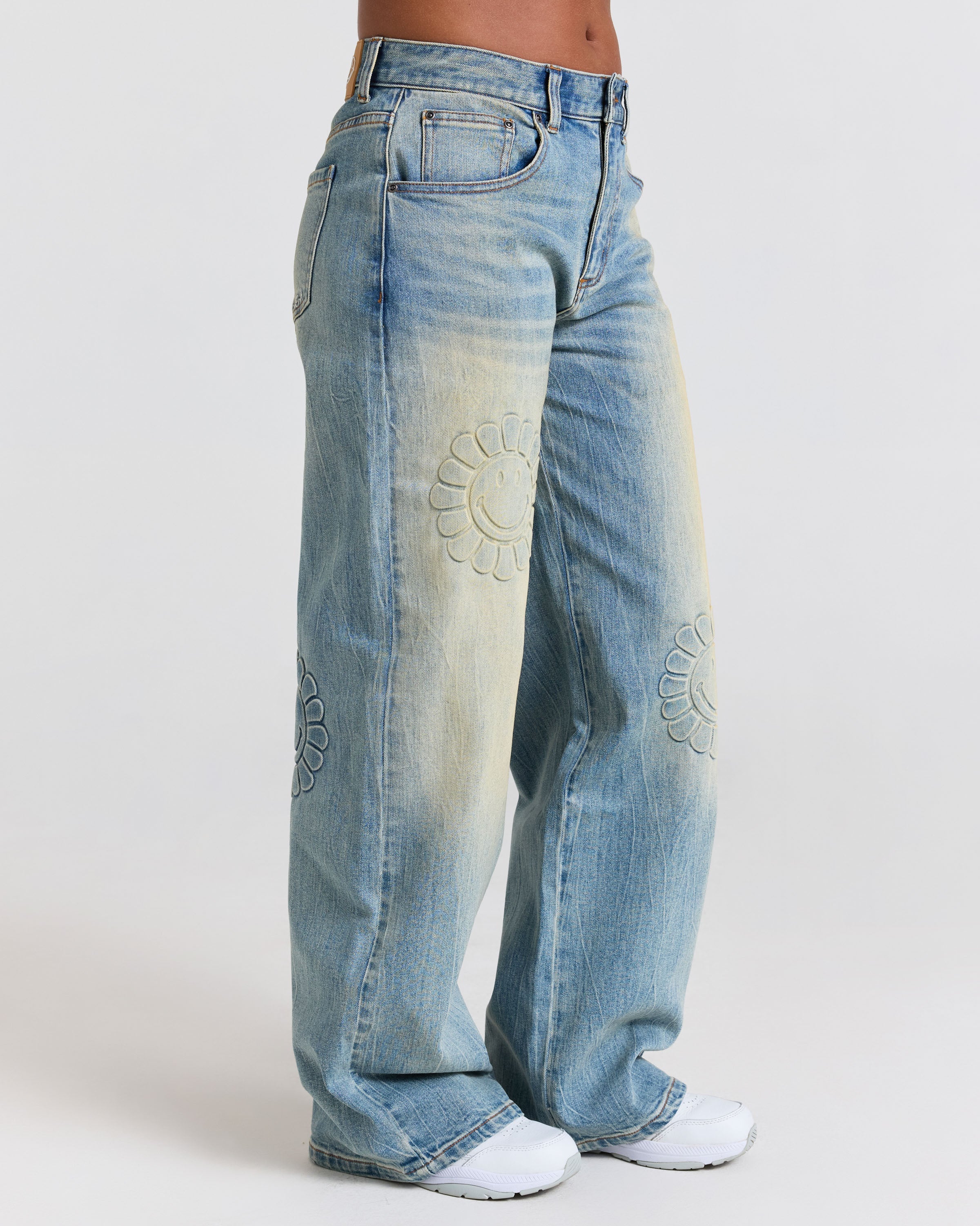 Smiley® Garden Straight Leg Jean, Denim