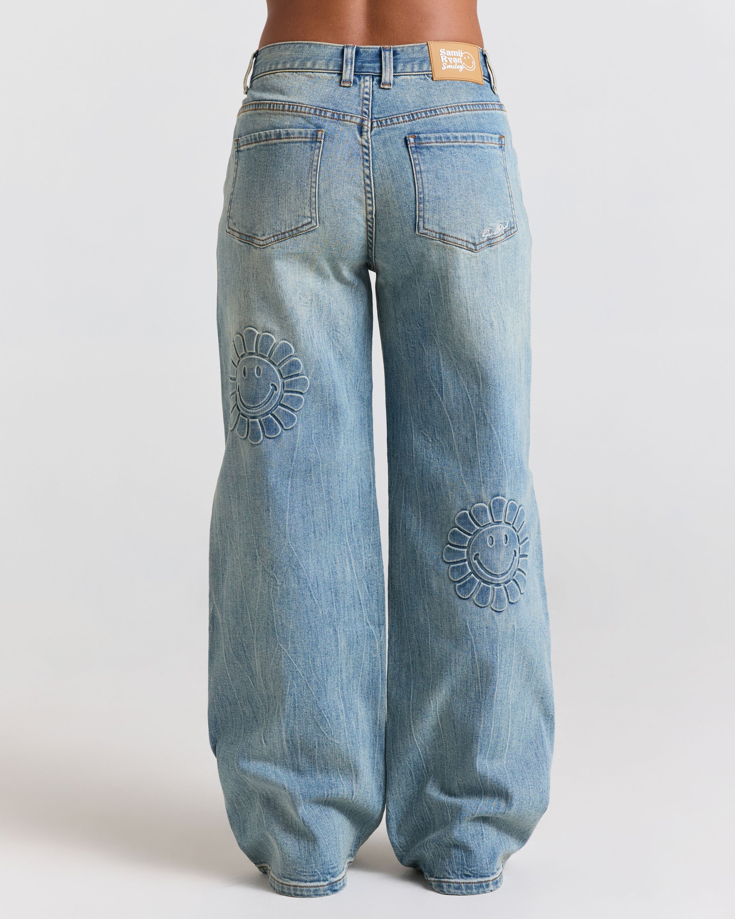 Smiley® Garden Straight Leg Jean, Denim