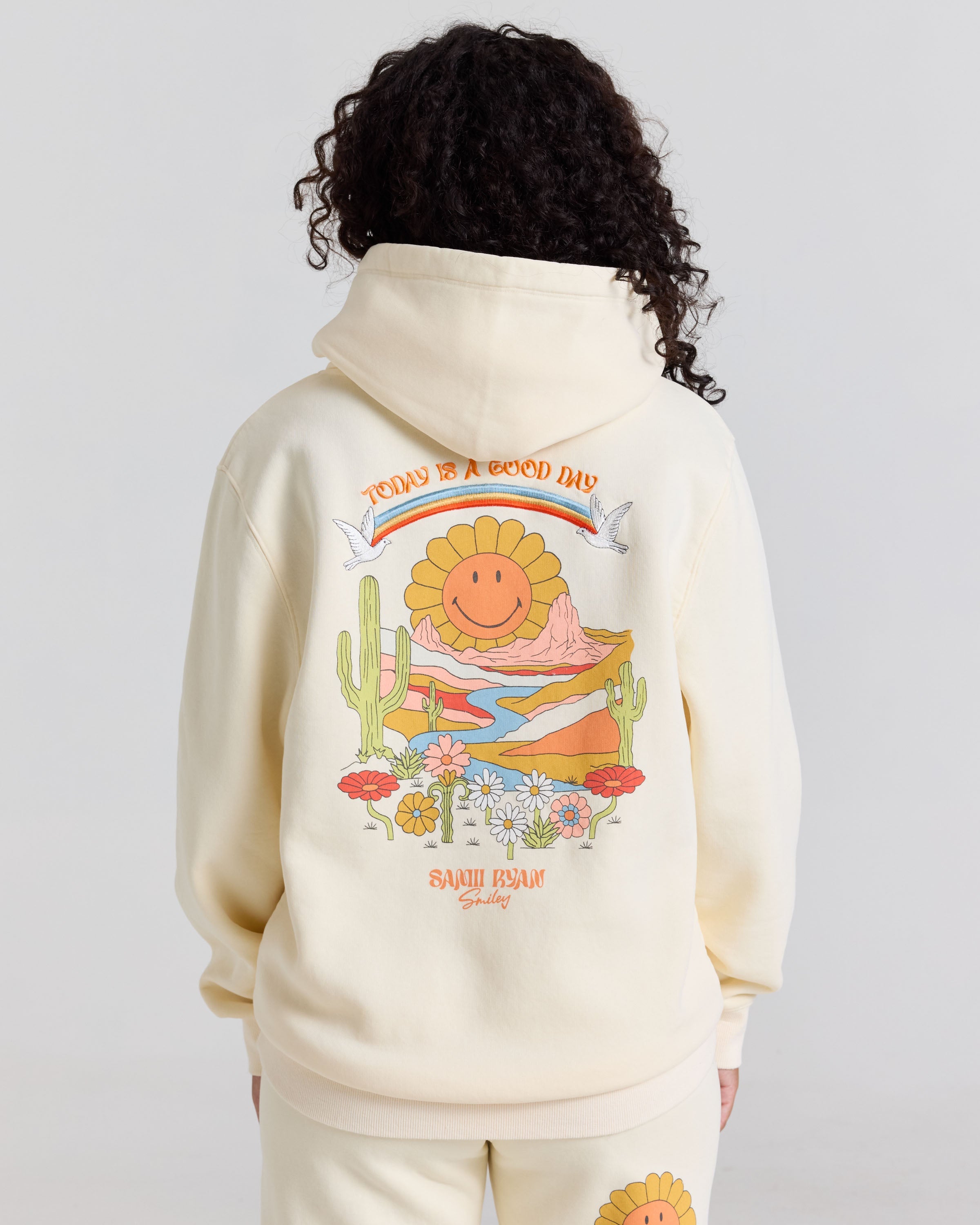 Smiley® Mirage Hoodie, Cream