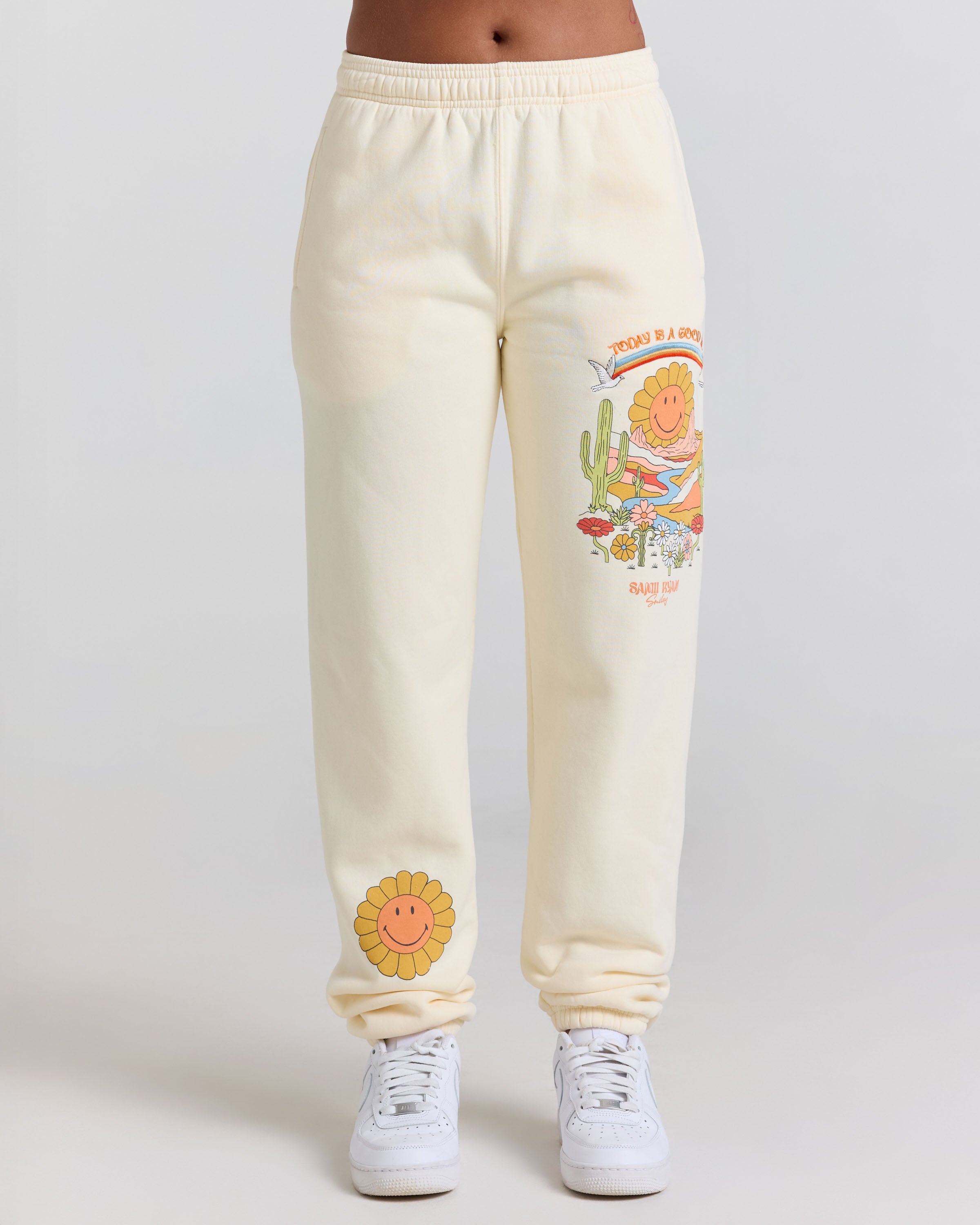 Smiley® Mirage Sweatpants, Cream