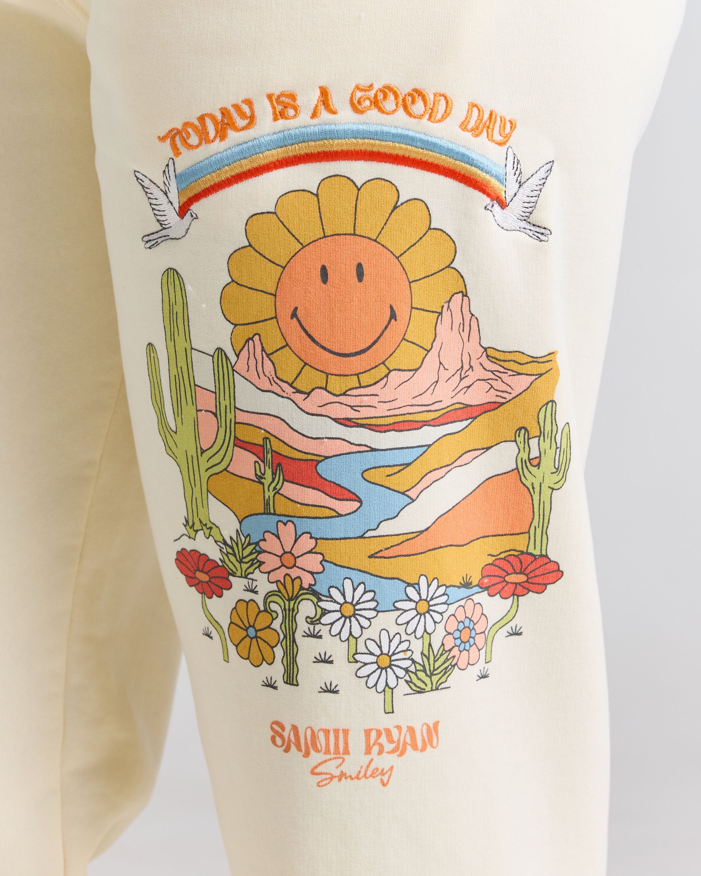 Smiley® Mirage Sweatpants, Cream