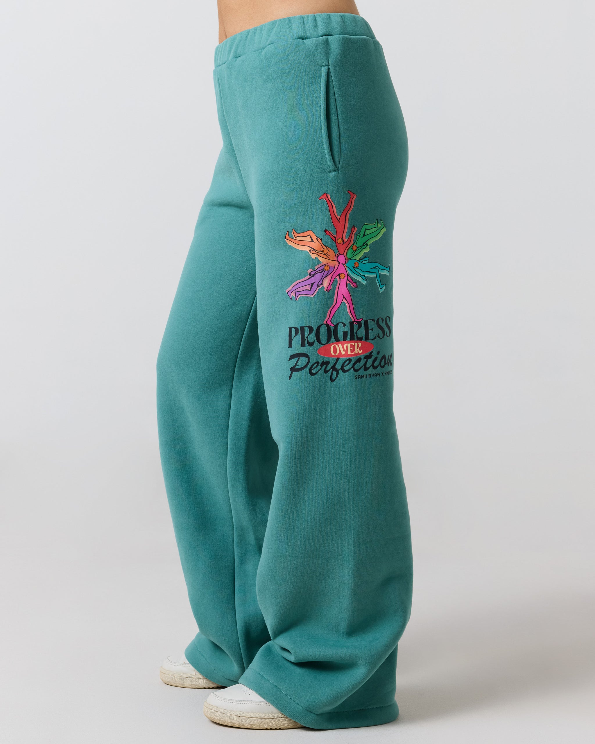 Smiley® Trust The Process Open Leg Sweatpants