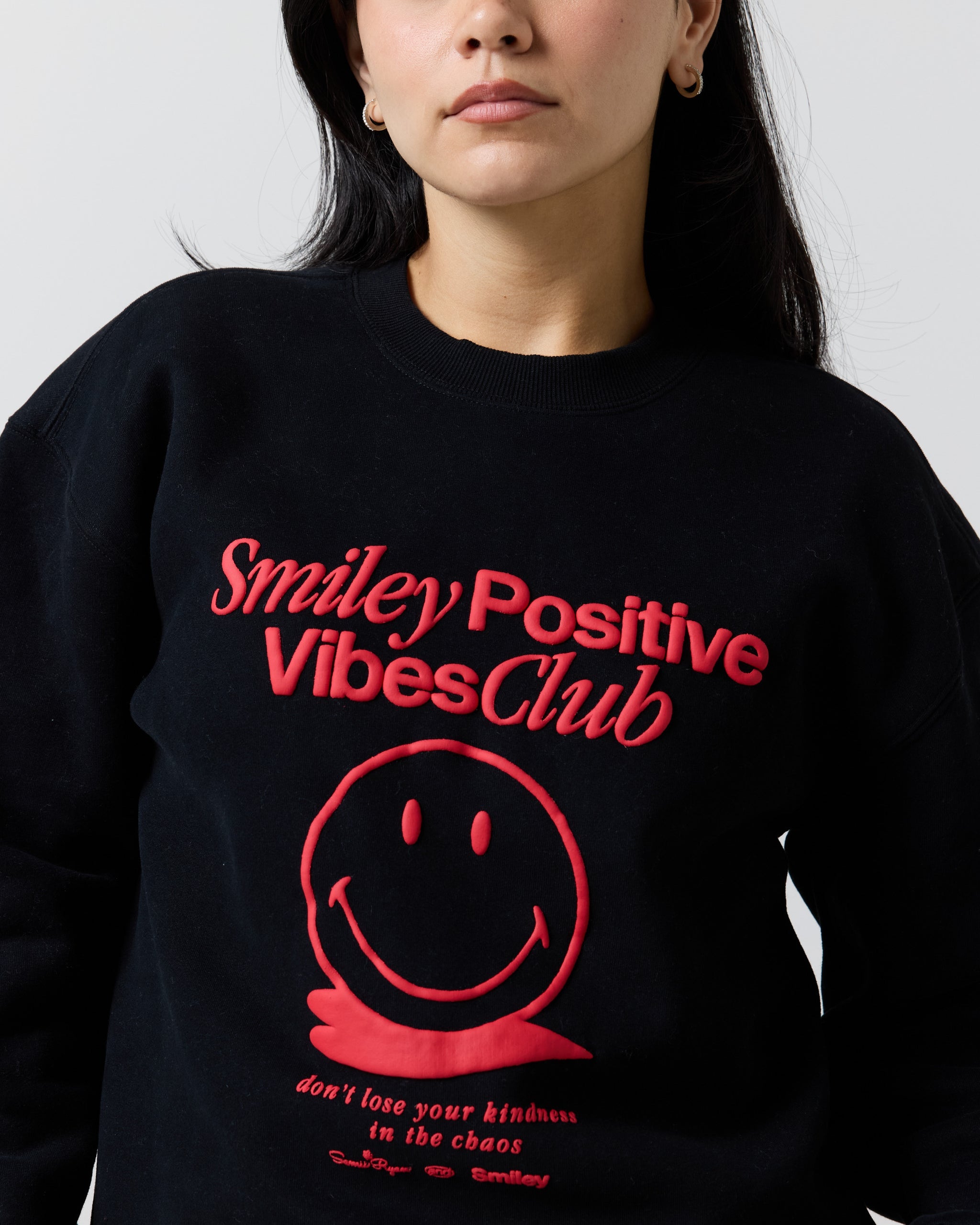 Smiley® Positive Vibes Club Crewneck