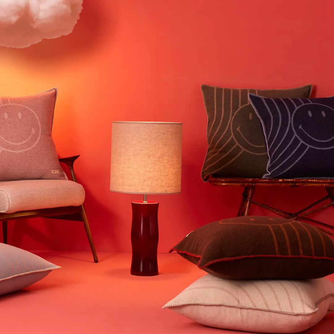 Biancoperla x Smiley® Jacquard Decorative Cushion - All Colours