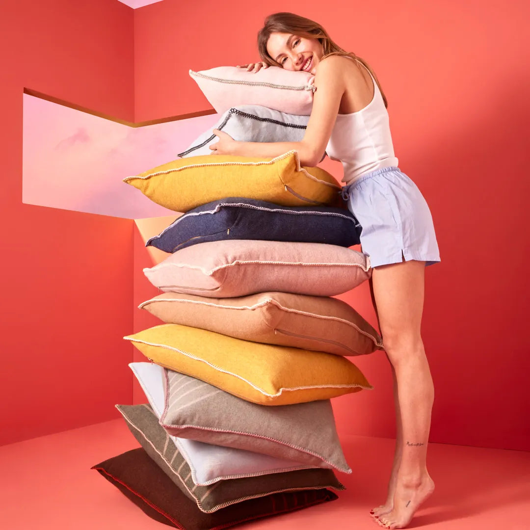 Biancoperla x Smiley® Jacquard Decorative Cushion - All Colours