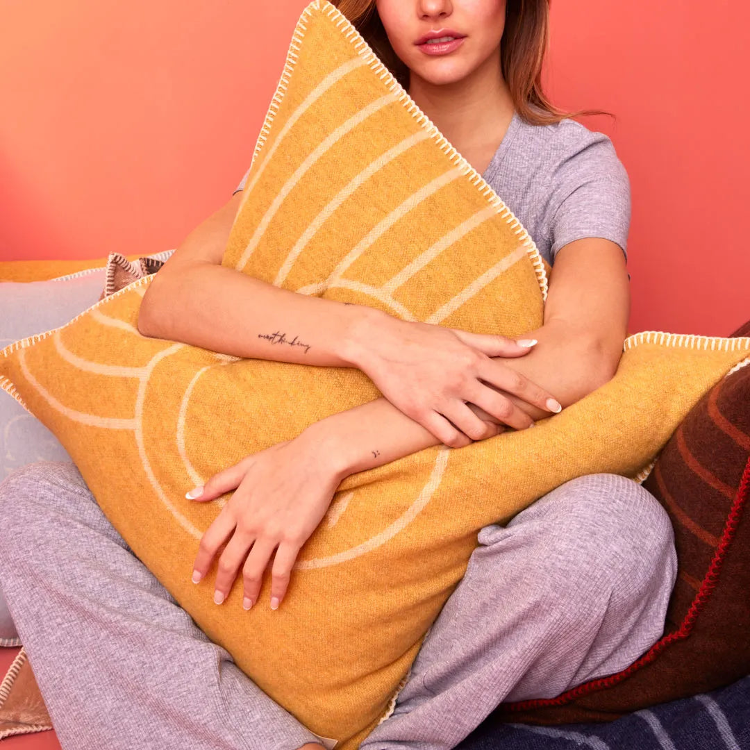 Biancoperla x Smiley® Jacquard Decorative Cushion - All Colours