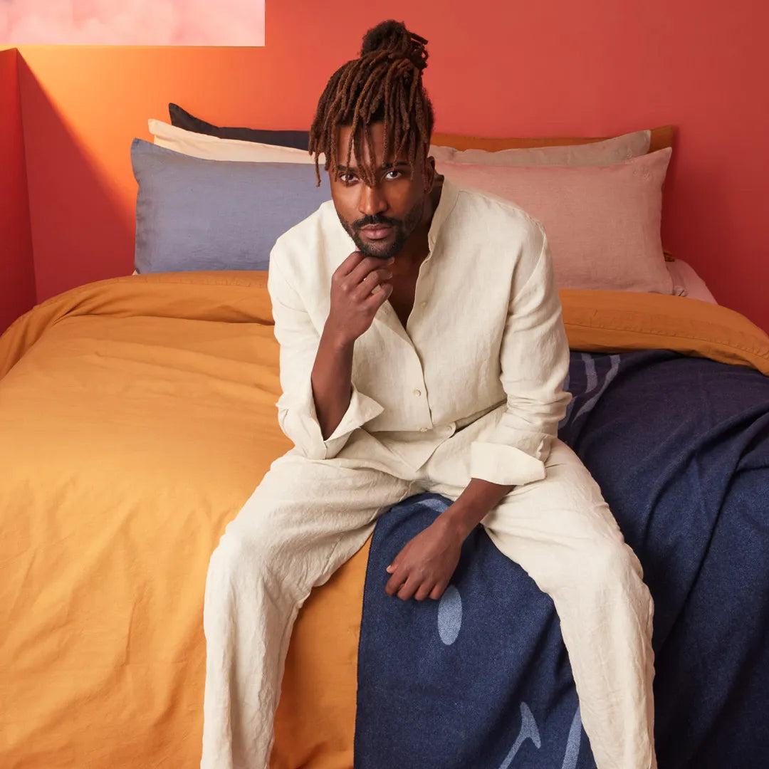 Biancoperla x Smiley® Double Duvet Cover Set - All Colours