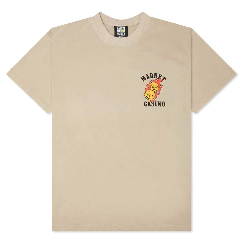 Flaming Dice T-Shirt - French Oak