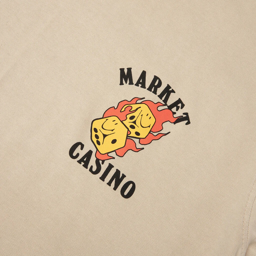 Flaming Dice T-Shirt - French Oak