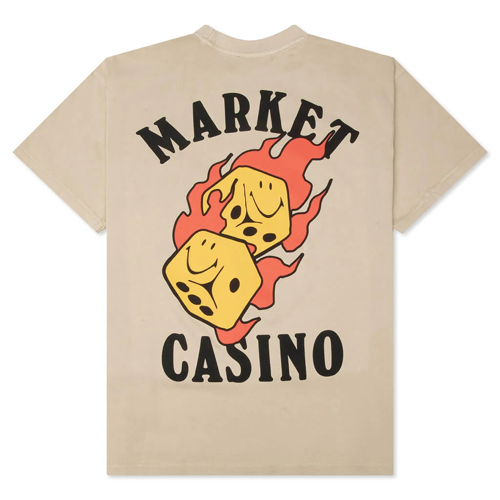 Flaming Dice T-Shirt - French Oak