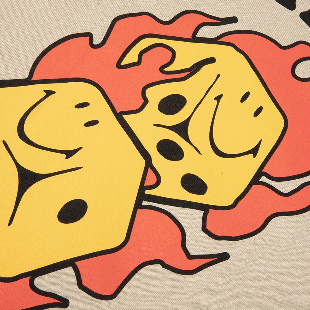 Flaming Dice T-Shirt - French Oak