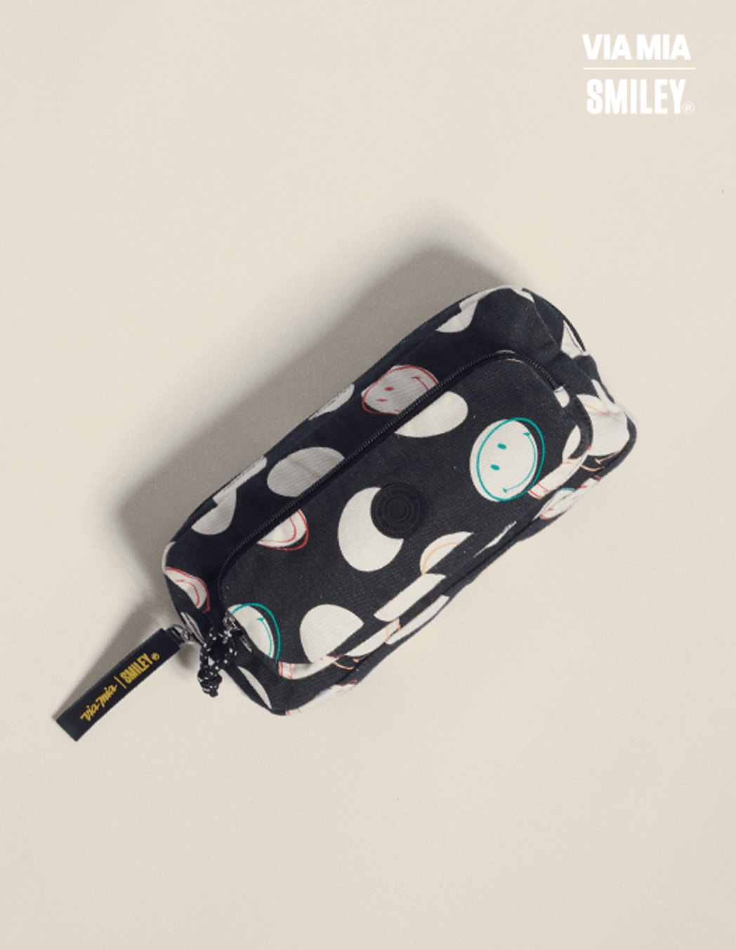 Collab Smiley + Printed Canvas Case - Unique