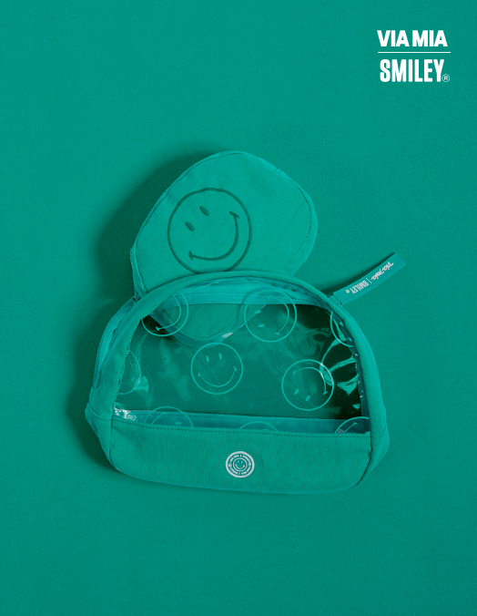 Collab Smiley + Embroidered Toiletry Kit - Green - U